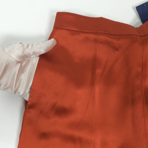 NWT POLO RALPH LAUREN 100% Silk Charmeuse Straight‎ Dress Pants Satin Size 00 - Picture 12 of 16